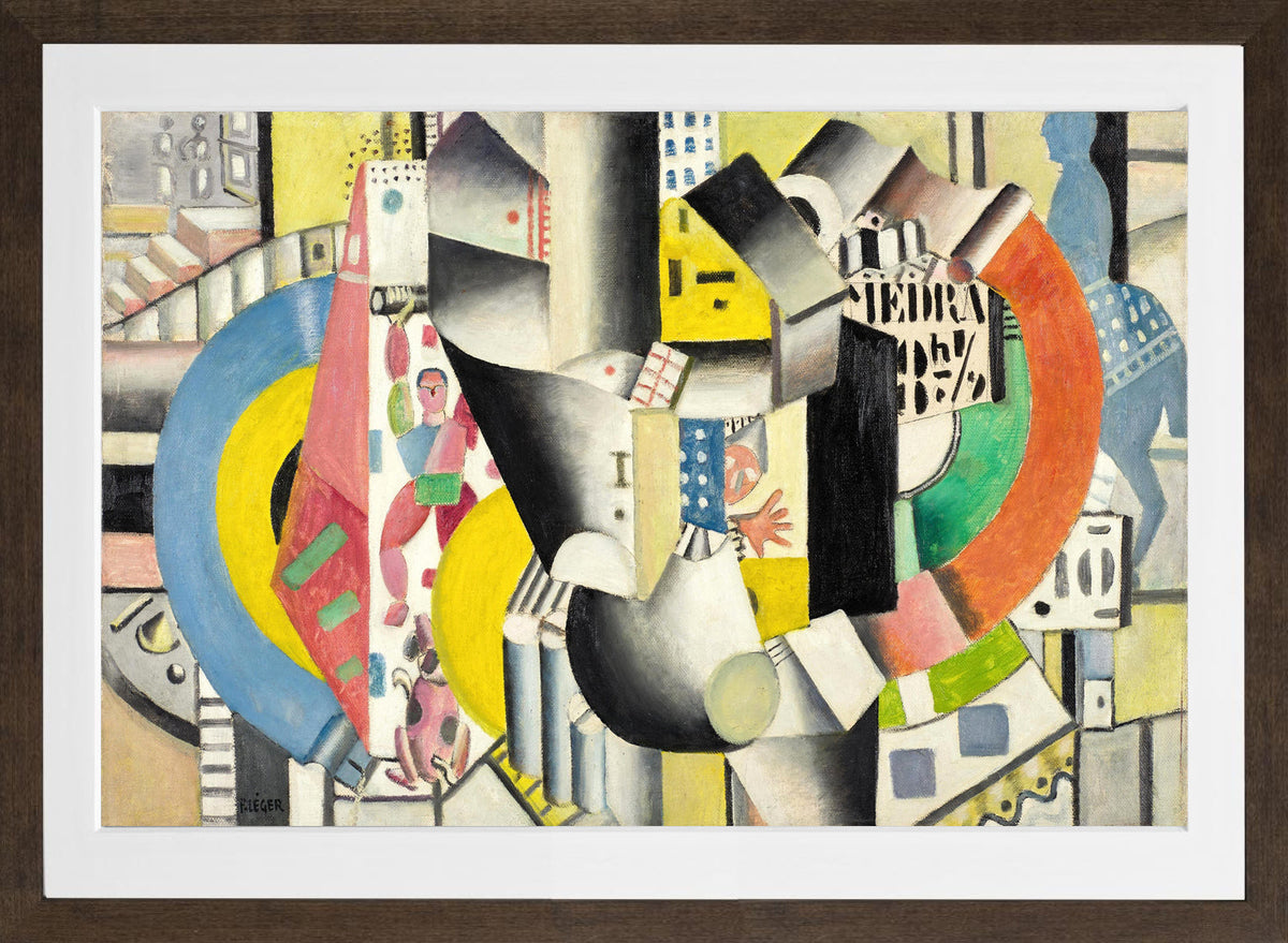 Fernand Léger, Le Cirque Médrano — brown frame