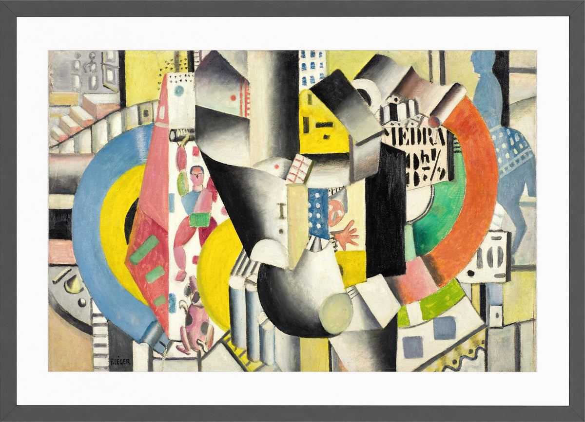 Fernand Léger, Le Cirque Médrano — dark grey frame