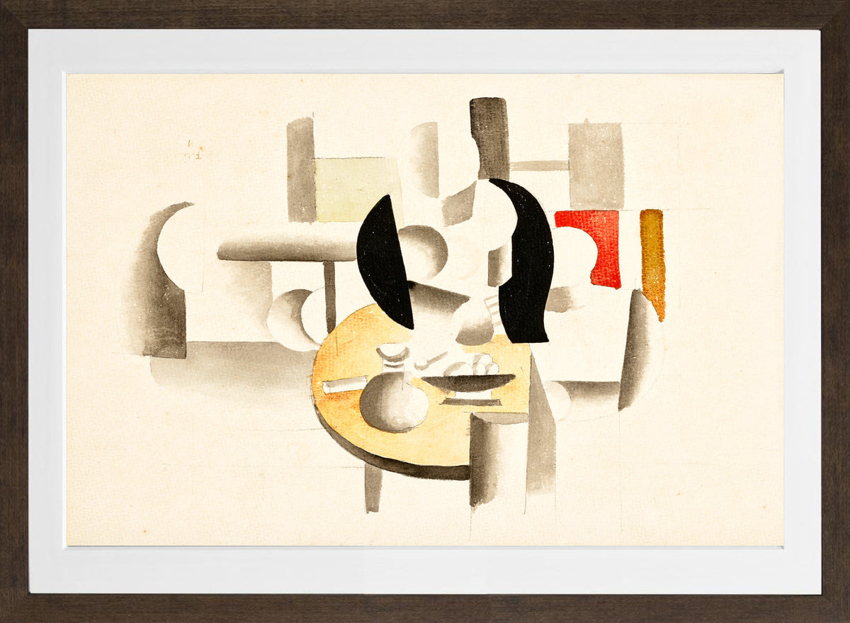 Fernand Léger, Le Déjeuner — brown frame