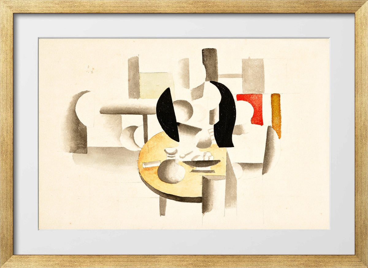 Fernand Léger, Le Déjeuner — gold frame