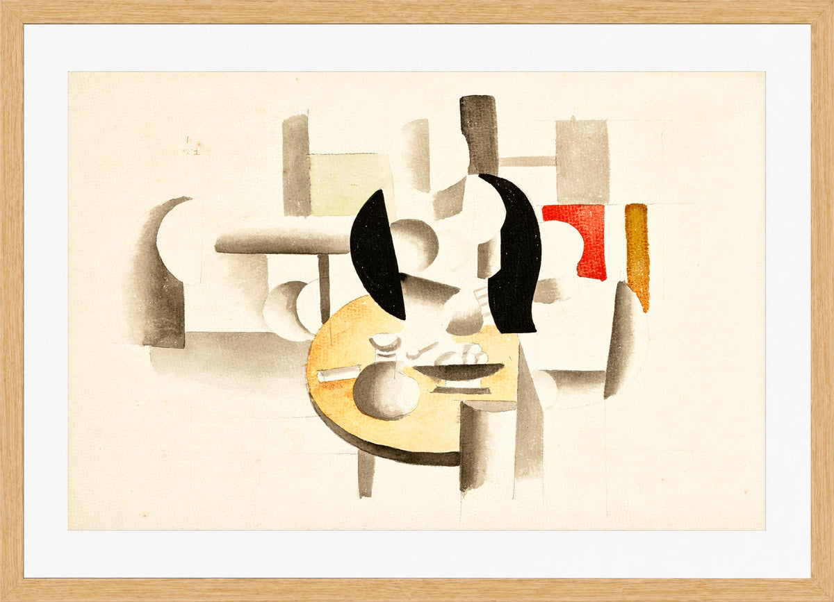 Fernand Léger, Le Déjeuner — oak frame