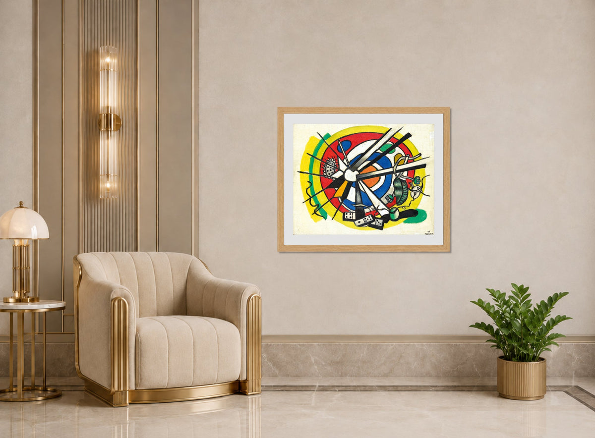 Fernand Léger, Le Disque polychrome — art deco roomset