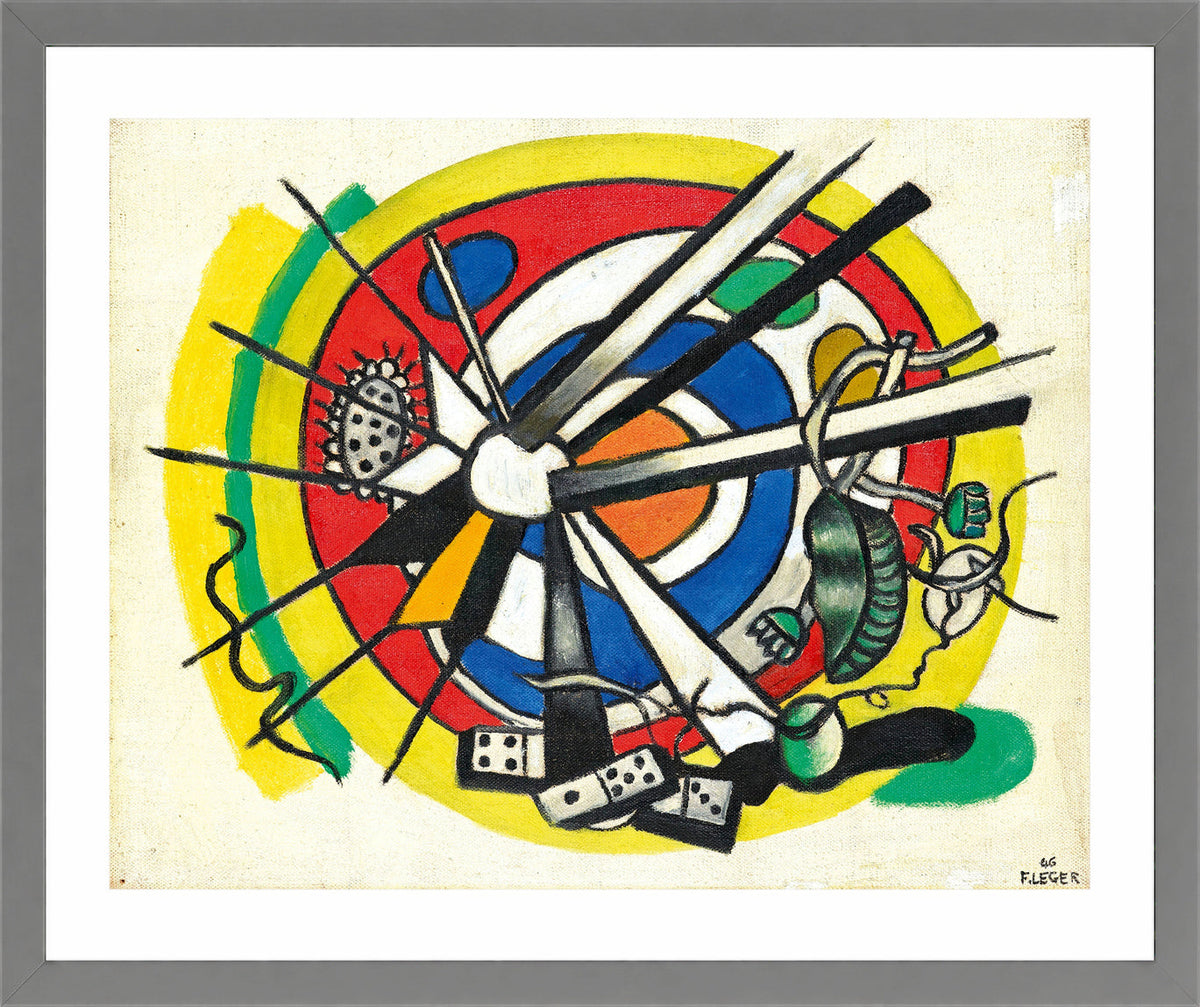 Fernand Léger, Le Disque polychrome — light grey frame
