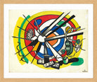 Fernand Léger, Le Disque polychrome — oak frame