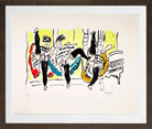 Fernand Léger, Le French Cancan — brown frame