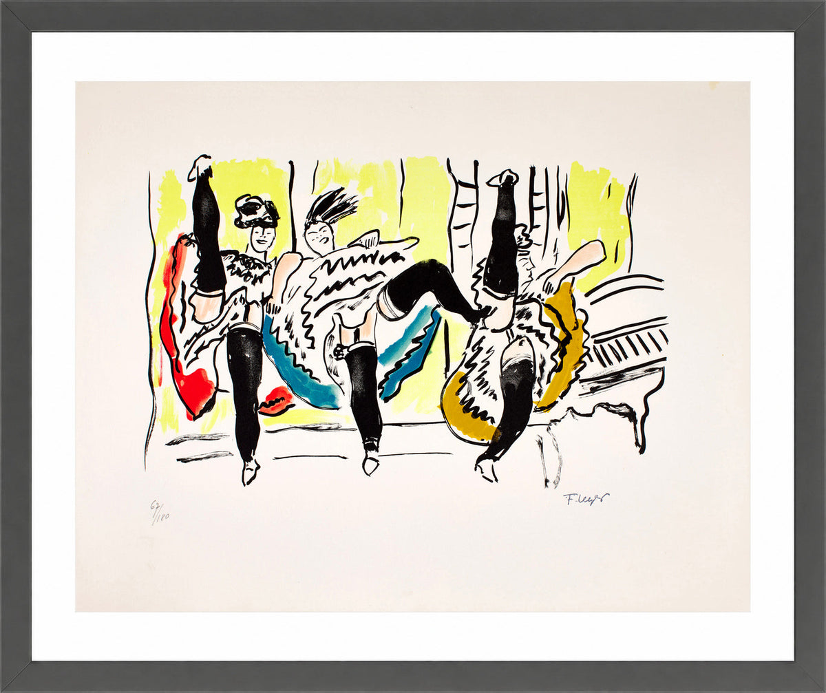 Fernand Léger, Le French Cancan — dark grey frame