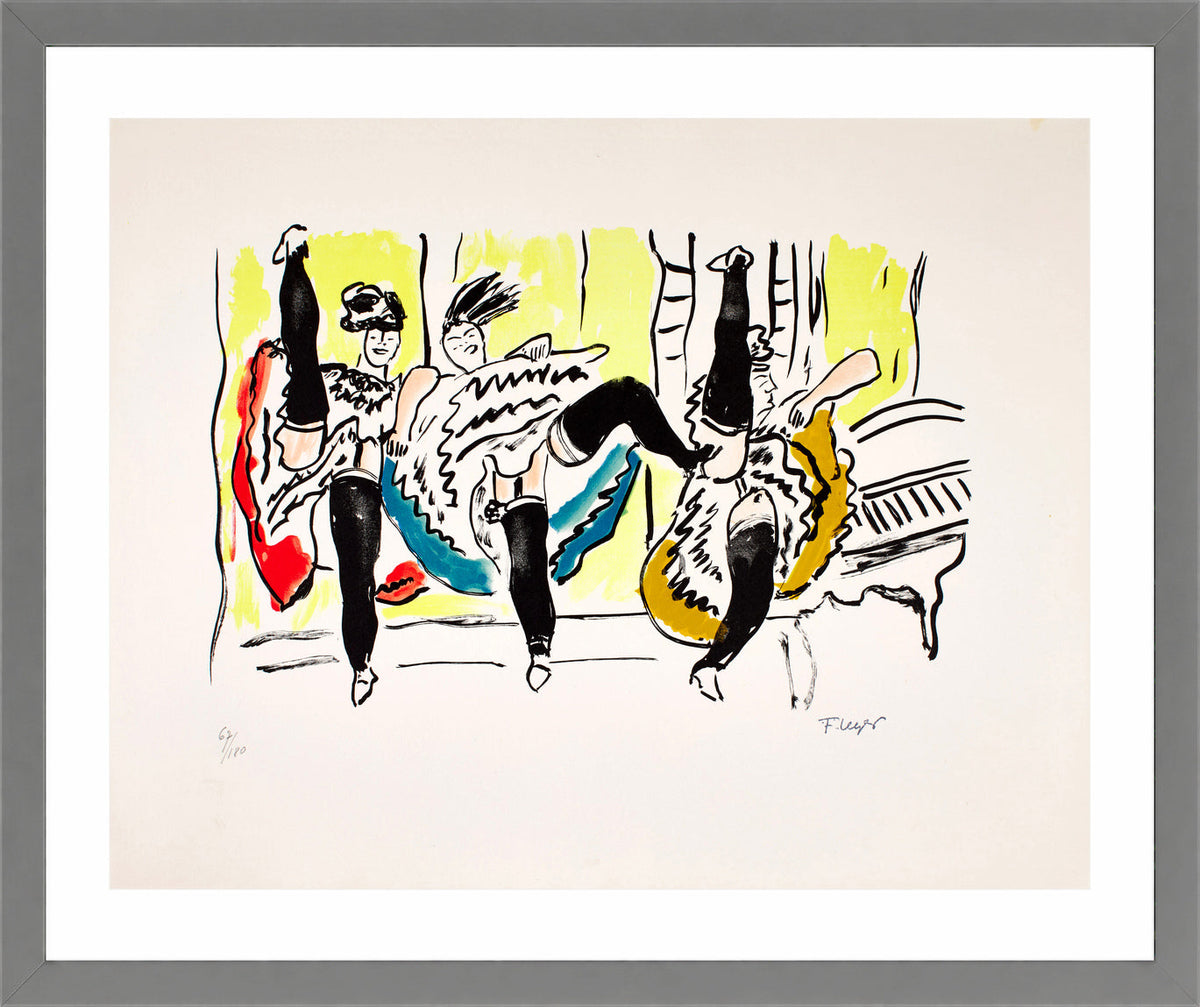 Fernand Léger, Le French Cancan — light grey frame