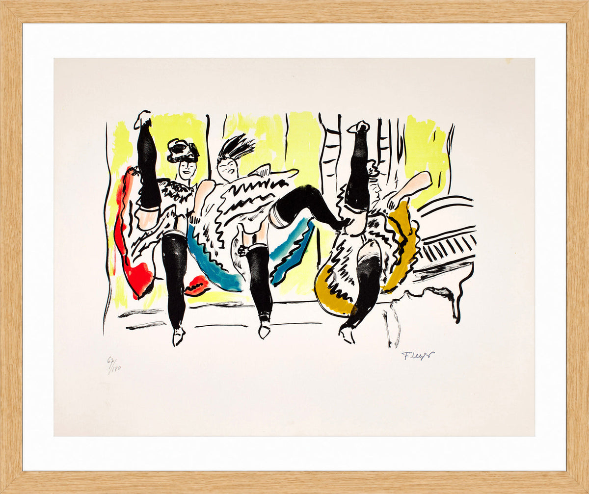 Fernand Léger, Le French Cancan — oak frame