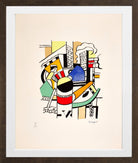 Fernand Léger, Le Remorqueur dans la ville — brown frame
