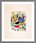 Fernand Léger, Le Remorqueur dans la ville — light grey frame