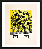 Fernand Léger, Le Remorqueur Jaune — black frame