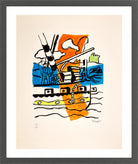 Fernand Léger, Le Remorqueur — dark grey frame