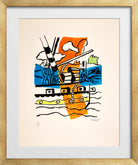 Fernand Léger, Le Remorqueur — gold frame
