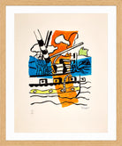 Fernand Léger, Le Remorqueur — oak frame