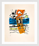 Fernand Léger, Le Remorqueur — white frame