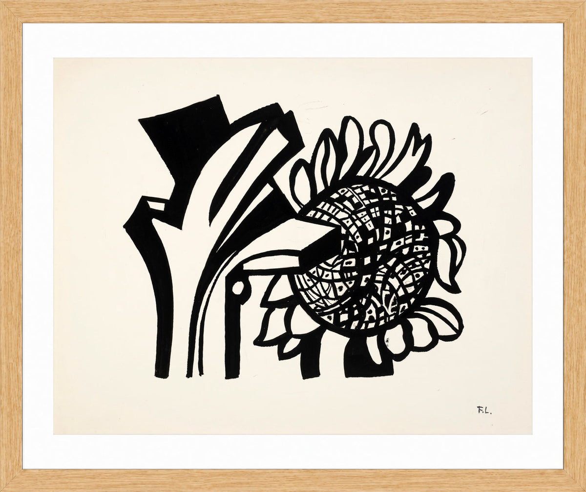 Fernand Léger, Le Tournesol — oak frame