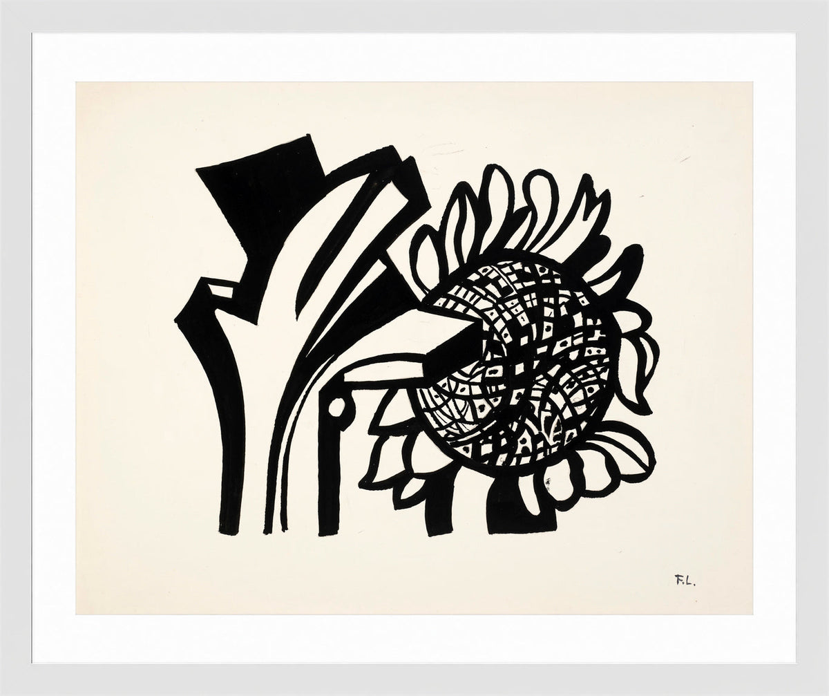 Fernand Léger, Le Tournesol — white frame
