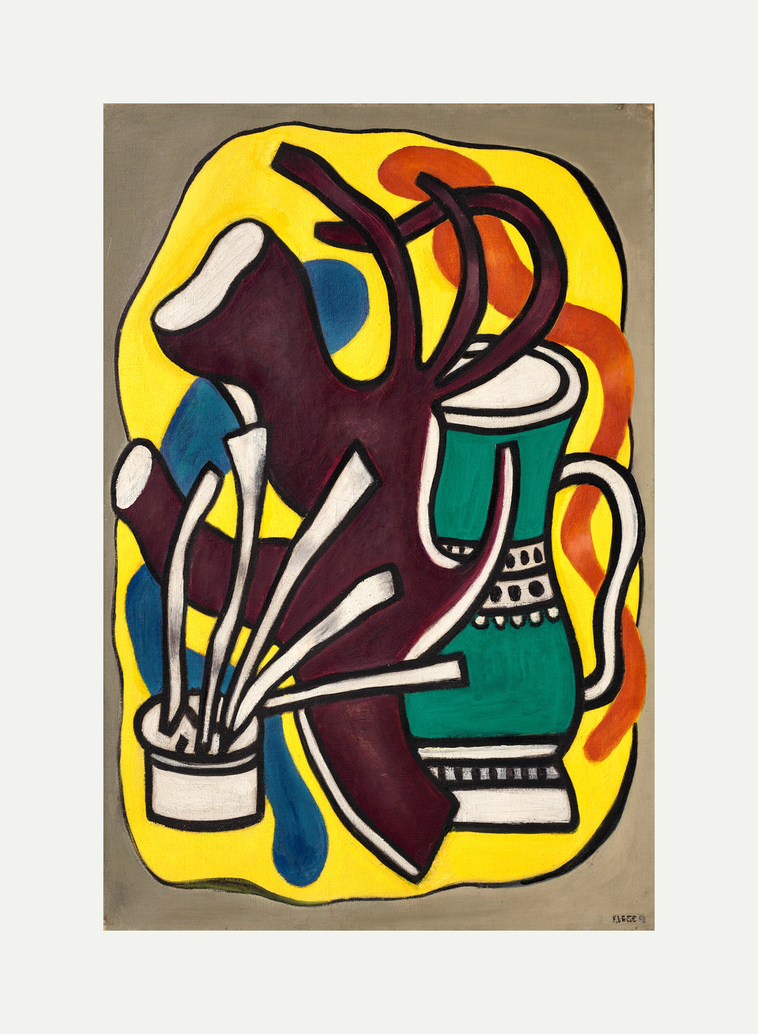 Fernand Léger, Le vase vert — rolled canvas