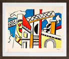 Fernand Léger, Le Viaduc — brown frame