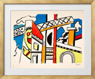 Fernand Léger, Le Viaduc — gold frame