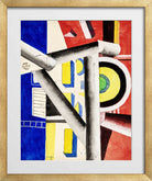 Fernand Léger, L’Echafaudage — gold frame