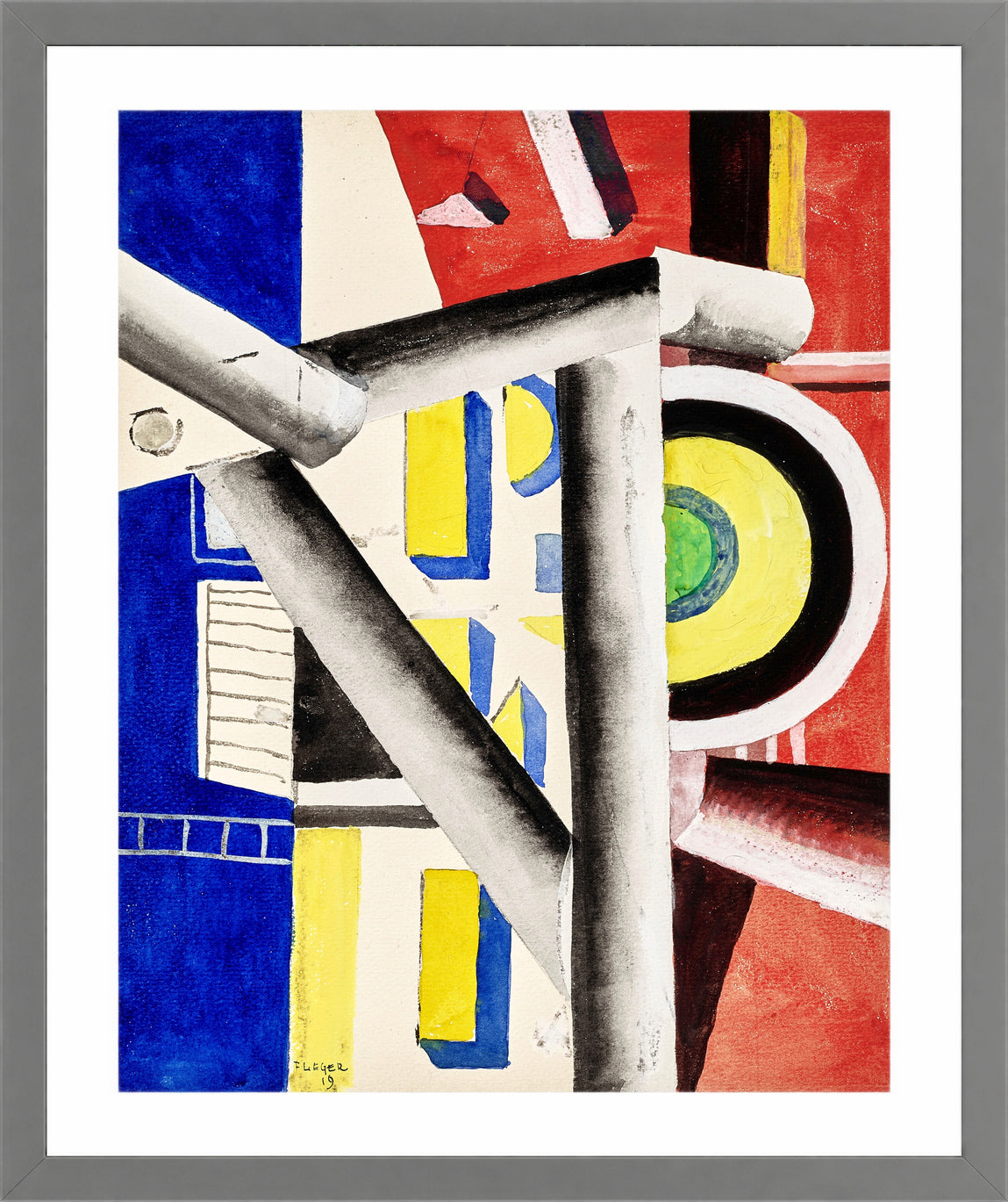 Fernand Léger, L’Echafaudage — light grey frame