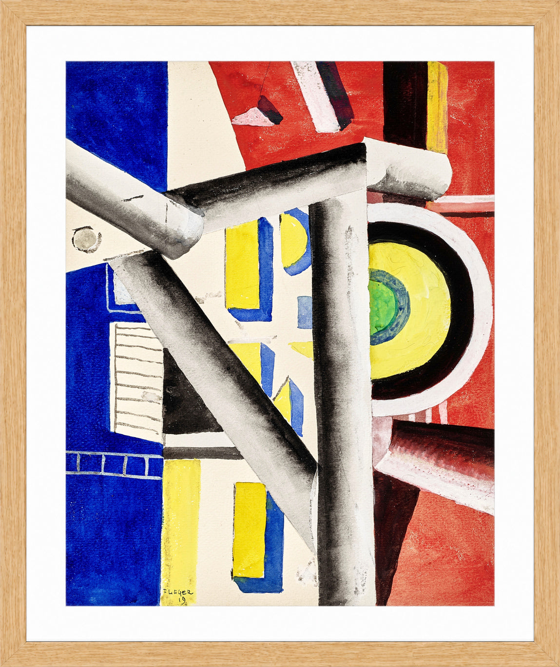 Fernand Léger, L’Echafaudage — oak frame