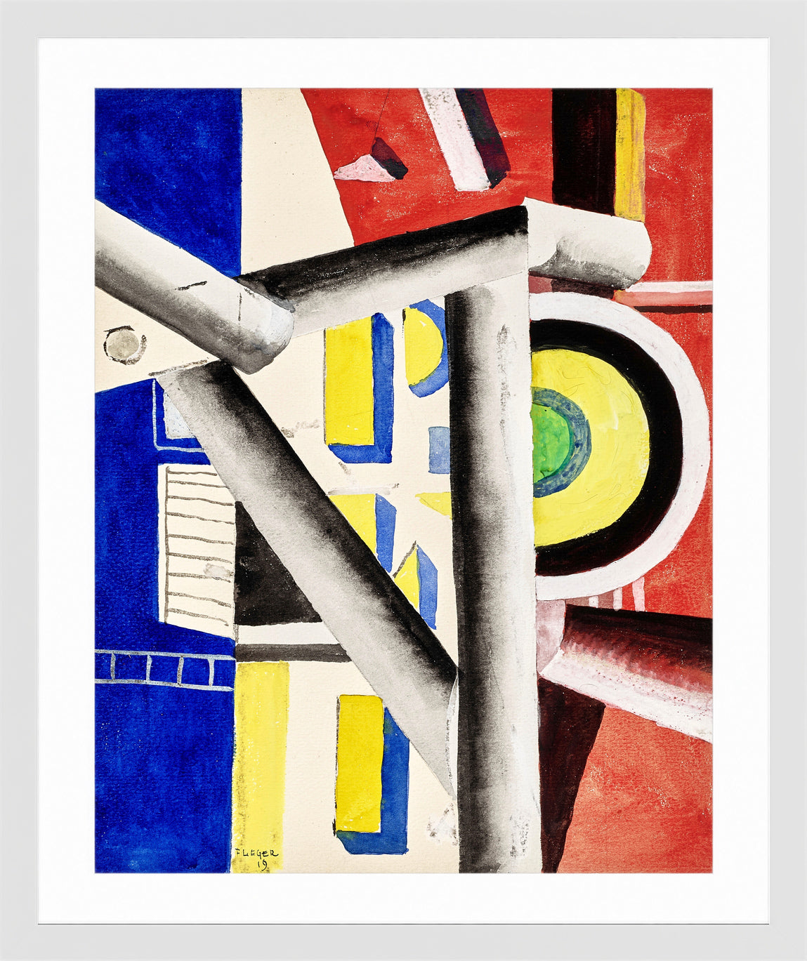 Fernand Léger, L’Echafaudage — white frame