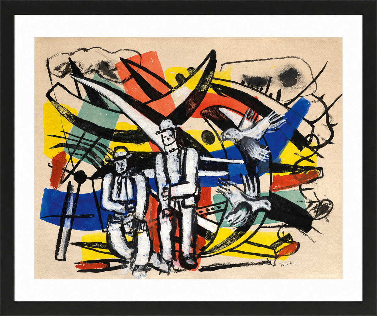 Fernand Léger, Les Colombes — black frame