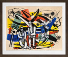 Fernand Léger, Les Colombes — brown frame