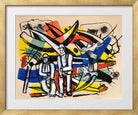 Fernand Léger, Les Colombes — gold frame