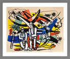 Fernand Léger, Les Colombes — light grey frame