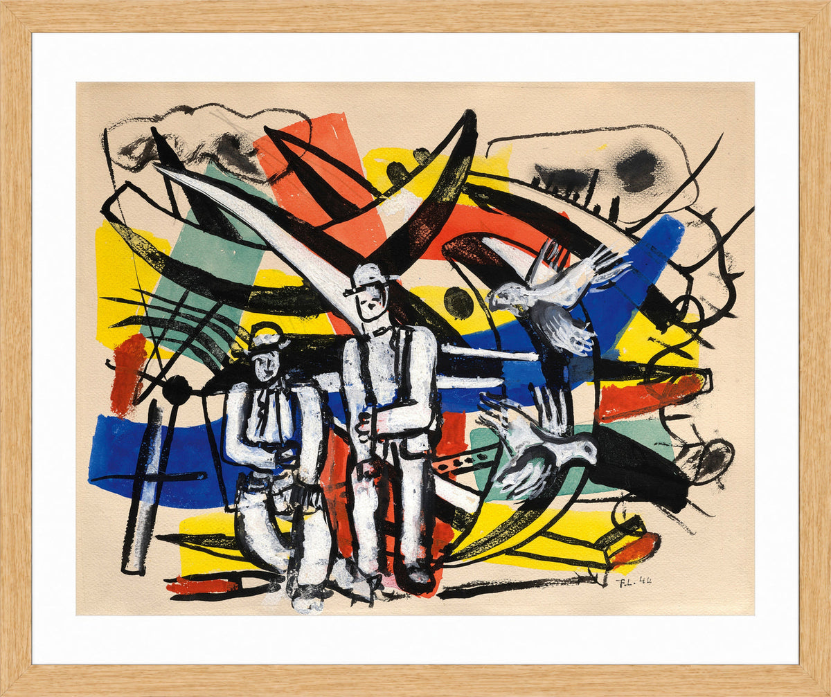 Fernand Léger, Les Colombes — oak frame