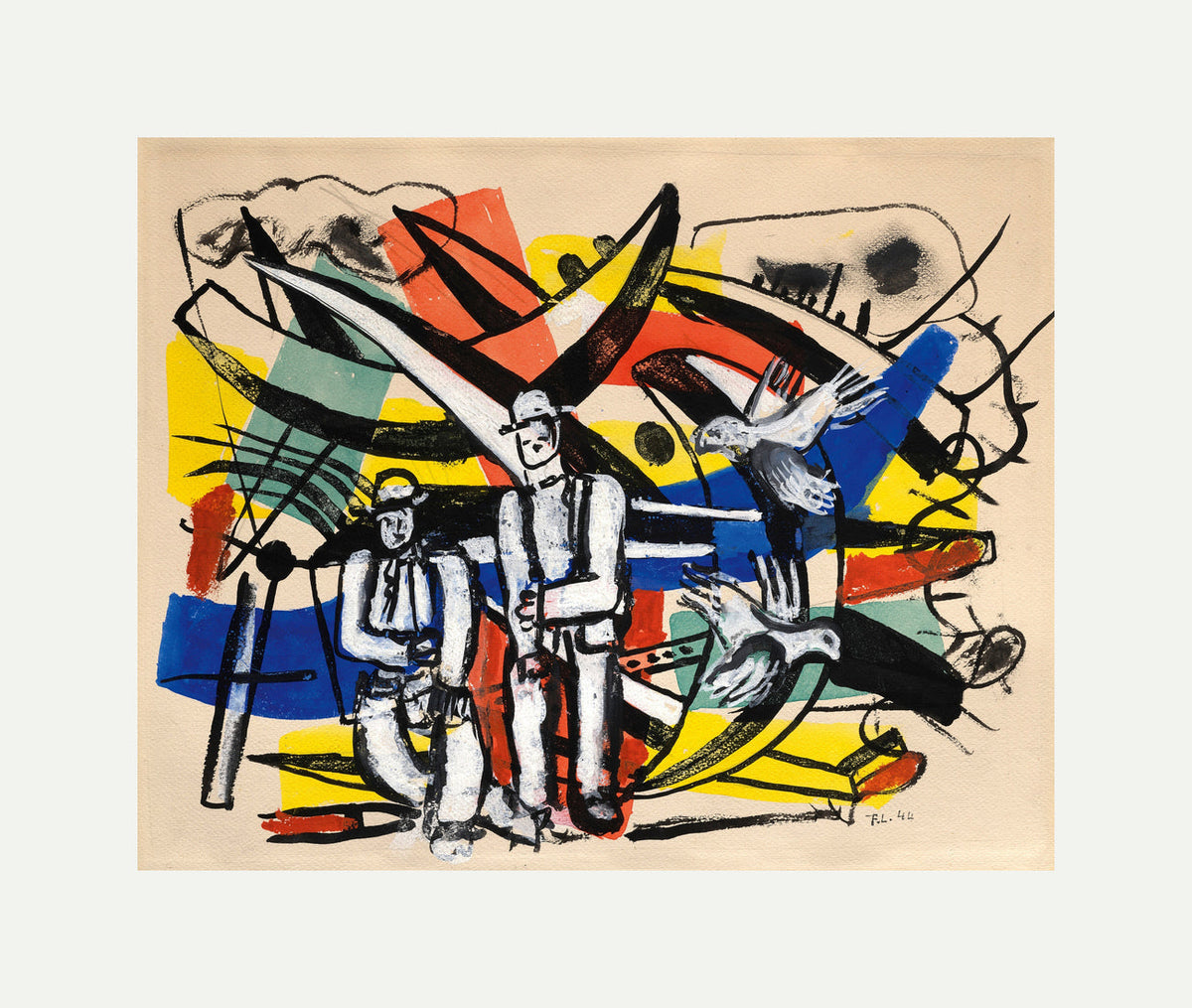 Fernand Léger, Les Colombes — rolled canvas