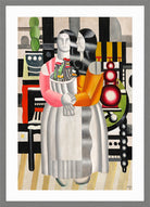 Fernand Léger, Les Confidences (Les deux femmes au bouquet) — light grey frame