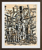 Fernand Léger, Les Constructeurs au vélo — brown frame