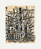 Fernand Léger, Les Constructeurs au vélo — rolled canvas