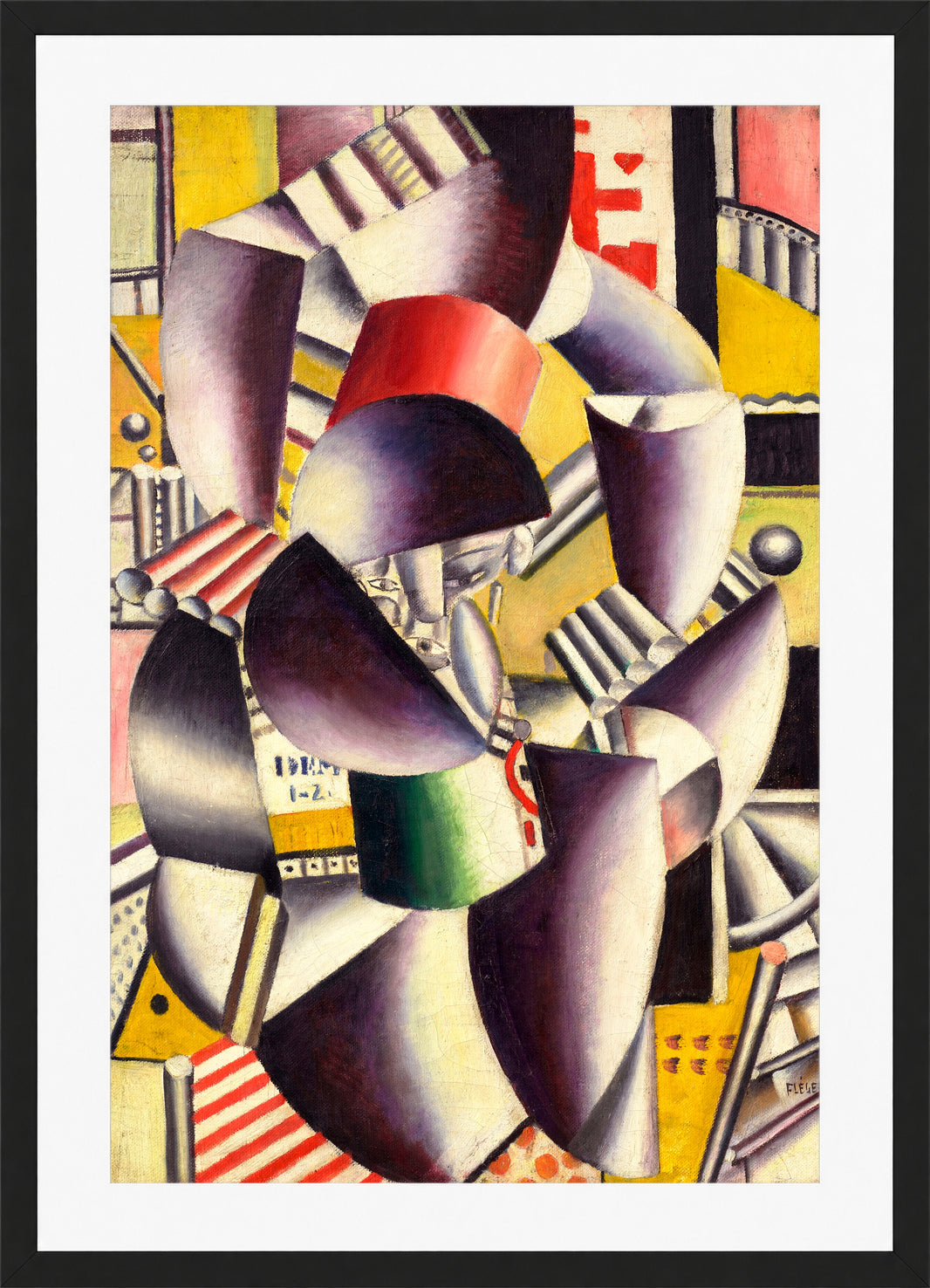 Fernand Léger, Les deux acrobates — black frame