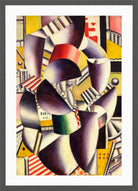 Fernand Léger, Les deux acrobates — dark grey frame