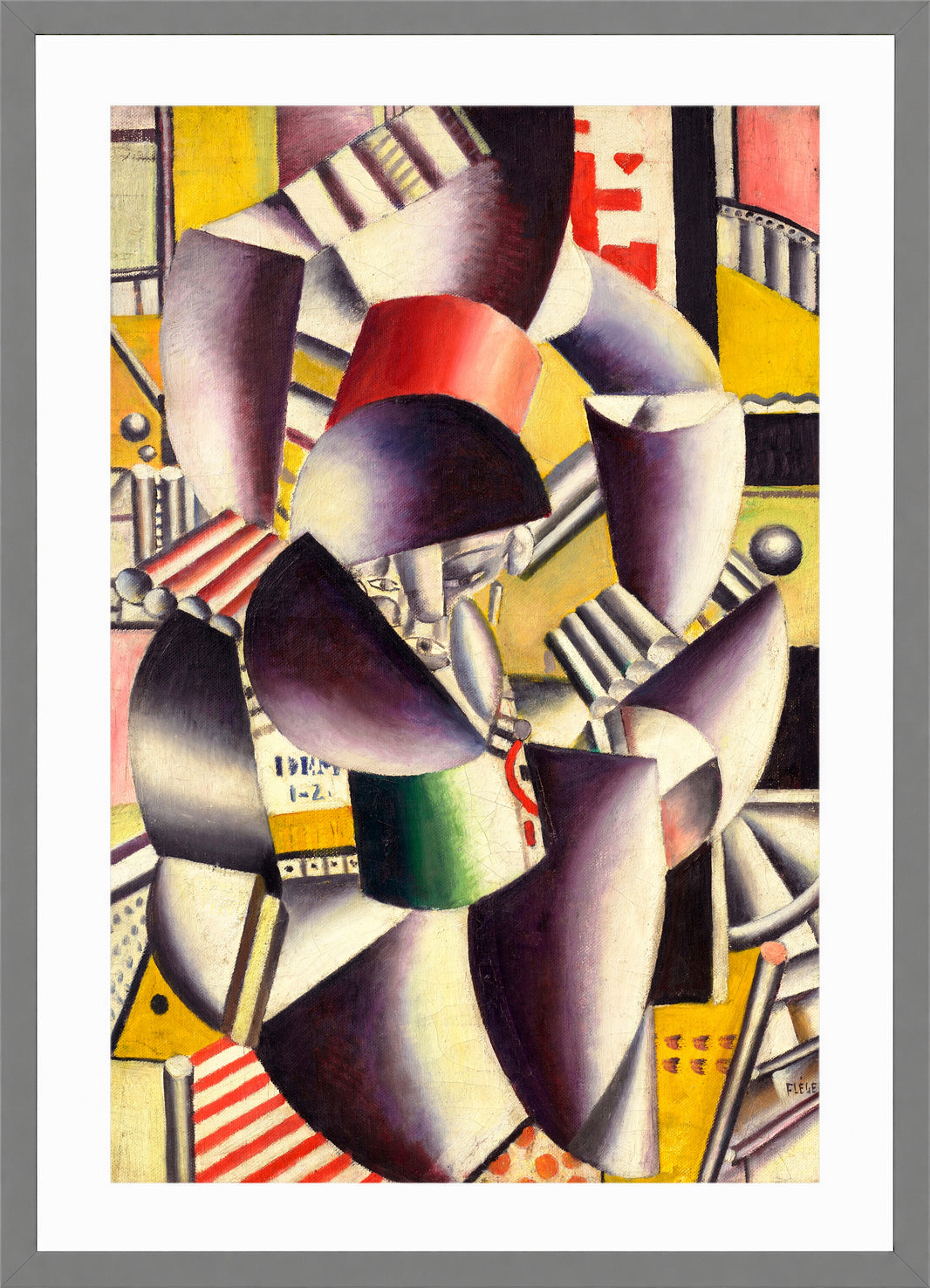 Fernand Léger, Les deux acrobates — light grey frame