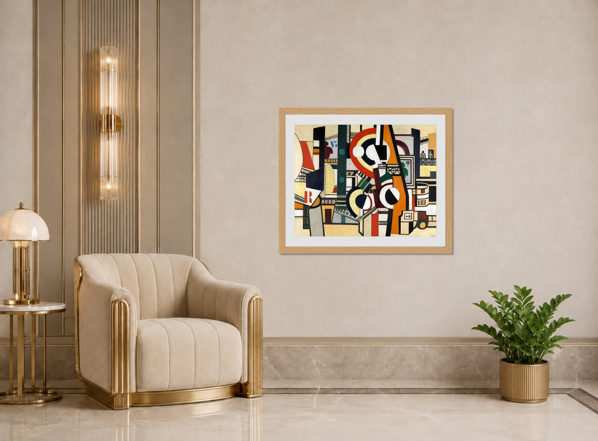 Fernand Léger, Les Disques dans la ville — art deco roomset