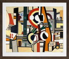 Fernand Léger, Les Disques dans la ville — brown frame