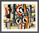 Fernand Léger, Les Disques dans la ville — dark grey frame