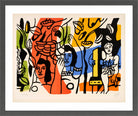 Fernand Léger, Les femmes au perroquet — dark grey frame