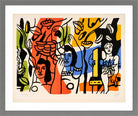 Fernand Léger, Les femmes au perroquet — light grey frame