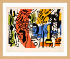 Fernand Léger, Les femmes au perroquet — oak frame