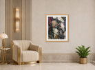 Fernand Leger Print, Les Fumeurs (The Smokers) displayed in an Art Deco interior