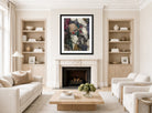 Fernand Leger Print, Les Fumeurs (The Smokers) displayed in a Scandinavian living room