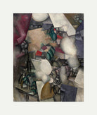 Fernand Leger Print, Les Fumeurs (The Smokers) with an off-white border for rolled canvas