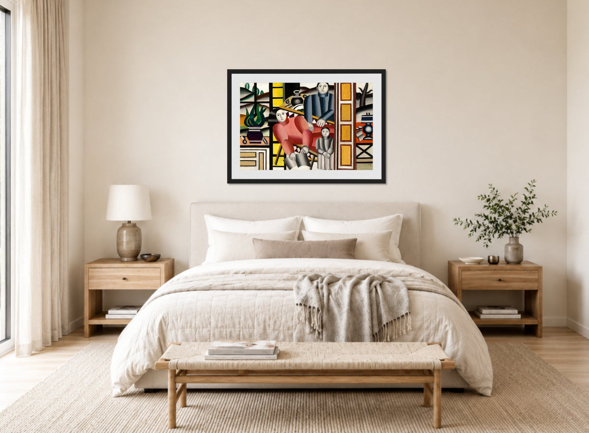 Fernand Léger, Les trois personnages devant le jardin — bedroom